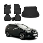 2014-2020 Nissan Rogue Floor Mats & Cargo Liner Full Set All Weather Black. Fixed Price $123.19.