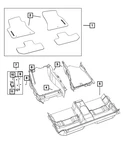 Genuine Mopar Mat-front & Rear 7BX00DX9AA. Fixed Price $212.76.