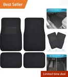 MT-100-BK Classic Carpet Floor Mats For & Auto Universal Fit -front R.... Fixed Price $31.99.