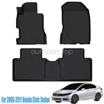 Front & Rear Floor Mats Liner For 2006-2011 Honda Civic Sedan Tpe Anti-slip 3PCS. Fixed Price $74.49.