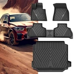 3W Floor Mats And Trunk For Bmw X5 2019-2026 All Weather Tpe Cargo Liner. Fixed Price $199.99.