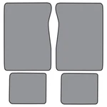 Floor Mats For 1974-1977 Gmc Jimmy (FM10F FM18R) Cutpile 4PC. Fixed Price $211.22.