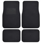 Carpet Floor Mats 4 Pieces Front Rear Full Set Heel Pad Black. Fixed Price $22.90.
