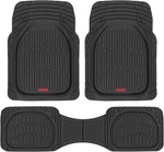 Flextough Deep Dish All Weather Car Floor Mats Front Rear 3PC Black. Fixed Price $52.99.
