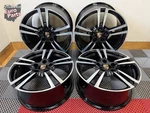 Oem 19" Porsche 997.2 Turbo Ii Forged Wheels Rims Black Machined Refinished. Fixed Price $3699.95.