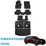 Floor & Backrest Mats Liner Fits 2024-2025 Mazda CX-90 8-SEATER Tpe All Weather. Fixed Price $123.39.