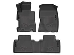 Husky Weatherbeater FRONT/2ND Row Floor Mats 3PC Fits 2006-2011 Honda Civic Blk. Fixed Price $127.49.