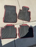 Oem Bmw 51472348156 Red-black Sport Line All-weather Floor Mats. Fixed Price $199.00.