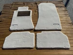 For Mercedes Benz W124 Coupe Floor Mats Carpet Off White Set OF4 1984-96. Fixed Price $116.25.