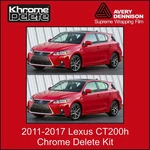 2011-2017 Lexus CT200H Chrome Delete Vinyl Overlay (satin Black). Fixed Price $49.99.