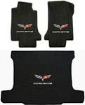 Lloyd Velourtex 3PC Floor Set W/ Double Logos 2005 To 2013 C6 Corvette. Fixed Price $363.98.