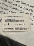 Subaru Impreza Floor Mats All Weather Black J505SFL100 Oem Genuine. Fixed Price $89.99.