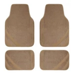 Beige Car Floor Mats, Edge Leather Waterproof With Double Pure. Fixed Price $45.34.