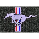 Front & Rear Graphite Cutpile Floor Mats W/ Pony Emblem For Mustang. Fixed Price $183.95.