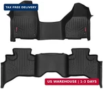 Rough Country All Weather Floor Mats Set For Dodge Ram 1500 Quad-cab (2012-2018). Fixed Price $339.73.