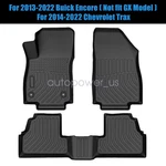 For 2013-2022 Buick Encore Chevy Trax Tpe Front & Rear Floor Mats Liners Set 3X. Fixed Price $58.89.