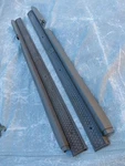 1982-92 Camaro Firebird Fisher Door Sill Scuff Plates Trim Carpet Gray Oem. Fixed Price $59.00.