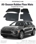 2018 Porsche Macan Genuine Oem All-weather Floor Mats Black 95B-044-800-43-1E0. Fixed Price $229.95.