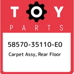 58570-35110-E0 Toyota Carpet Assy, Rear Floor 5857035110E0, New Genuine Oem Part. Fixed Price $823.36.