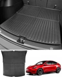 2020-2025 Tesla Model Y (not Juniper) Cargo Area Mat With Carbon Fiber Texture. Fixed Price $75.00.