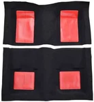 New! 1969 Ford Mustang Black Carpet Set Molded By Acc Mach W/ 4 Red Inserts. Fixed Price $258.90.
