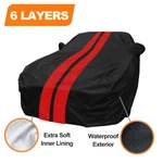 6 Layer Custom Fit Ford Mustang Gt Outdoor Car Cover All Weather Waterproof Rain. Fixed Price $76.99.