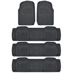All Weather Rugged Black Non-slip Trimmable Suv Van Floor Mat & Liner 5 Pcs. Fixed Price $65.99.