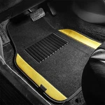 Fh Group Non-slip 1ST & 2ND Row Yellow Carpet Floor Mat Set Colored Trim. Fixed Price $31.97.