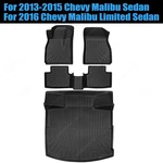Tpe Floor Mats&trunk Cargo Liners For 2013-2016 Chevy Malibu Limited Sedan Black. Fixed Price $187.89.
